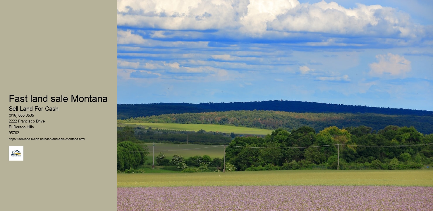 Fast land sale Montana