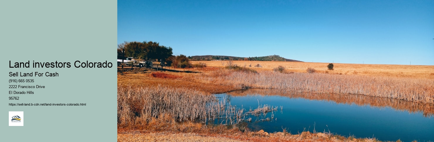 Land investors Colorado